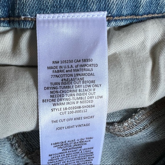 CURRENT/ELLIOTT • The Cut Off Knee Short Size 27 - Picture 3 of 12